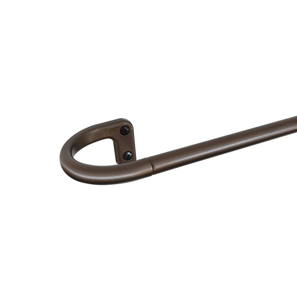 Rolando 5/8" Room Darkening Rod Set 28-48" Dark Bronze