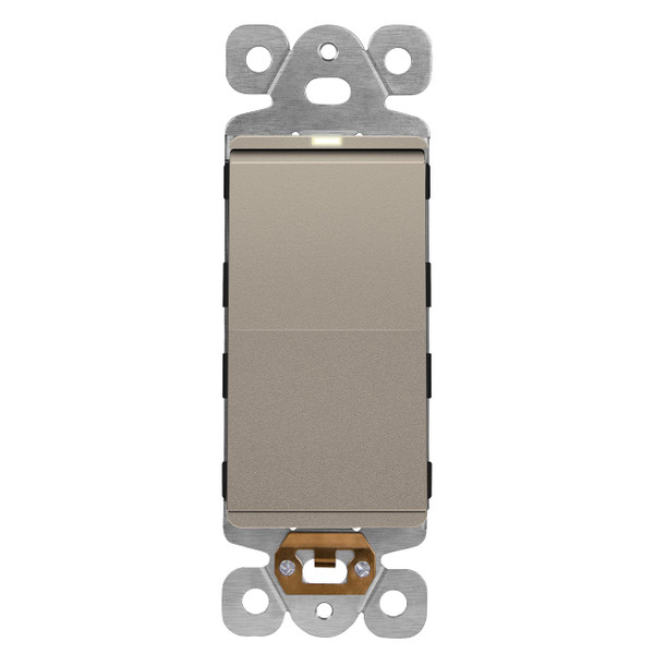 LIDER Lighted Decorator Switch, Frameless Paddle Light Switch, 15A