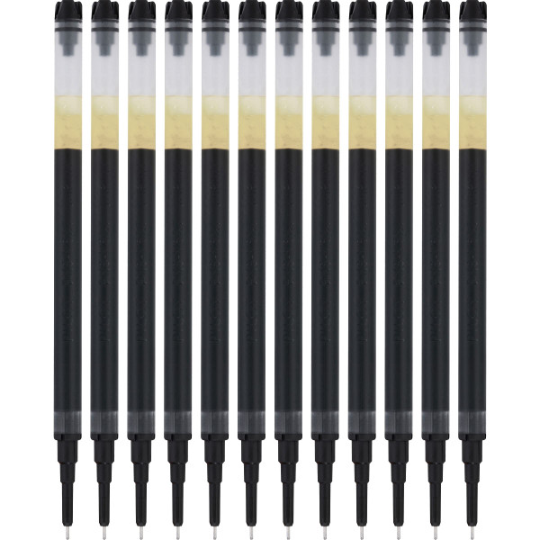 PILOT Precise V7 RT Rollerball Ink Refills, 0.7mm, Black Ink, 12-Pack