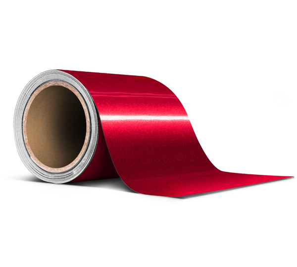 VViViD Gloss Metallic Red Air-Release Adhesive Vinyl Pinstripe Tape Roll (3 Inch x 20ft)