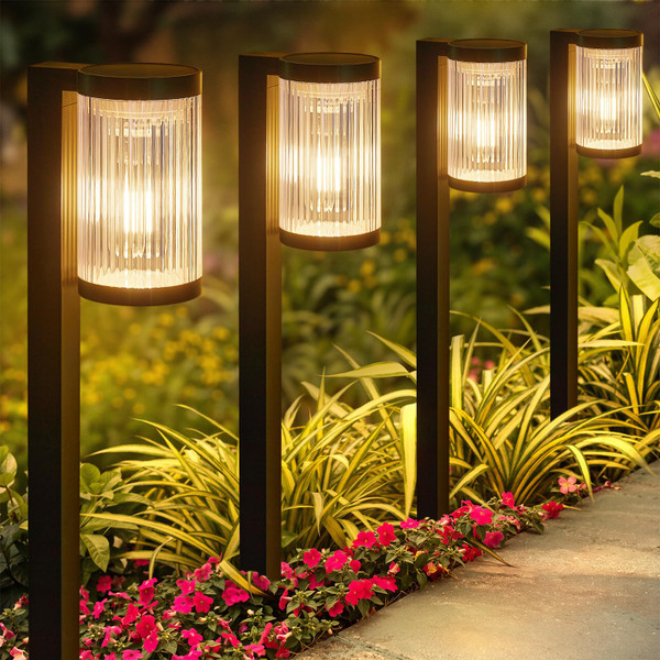 ELECLINK Solar Pathway Lights Outdoor, 6 Pack Upgraded Outdoor Solar Lights for Outside Super Bright Up to 12Hrs, IP65 Waterproof Solar Garden Lights for Yard Path Sidewalk Driveway Walkway Decor