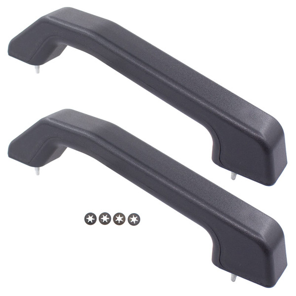 MOTOKU Set of 2 Black Front Hood Handles for Hummer H2 2003-2009