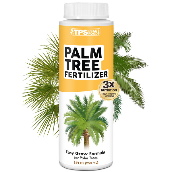 Palm Tree Fertilizer, Liquid Plant Food for Rich Green Fronds, 8 oz