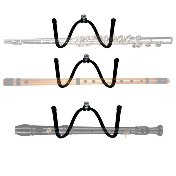 AUXPhome 3 Pack Flute Wall Mount Hanger, Flute Wall Hanger Holder Flute Shelf Flute Display Rack - Keeps your instrument within easy reach to play more often;Keeps instrument away from curious pets