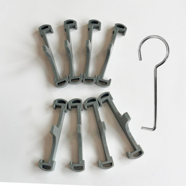 Only for Neodrain, Grey Plastic Clip Tile Tray Supporter,8 PCS