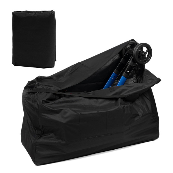 Rollator Travel Bag, Waterproof Storage Bag for Folding Walker, Black