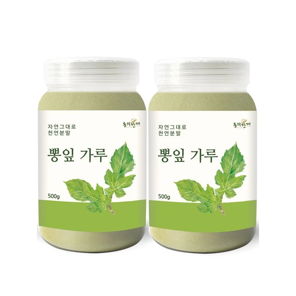 Donguihanjae 동의한재 100% 국산 뽕잎 가루 분말 500g x 2개 100% Korean Mulberry Leaf Powder 500g x 2