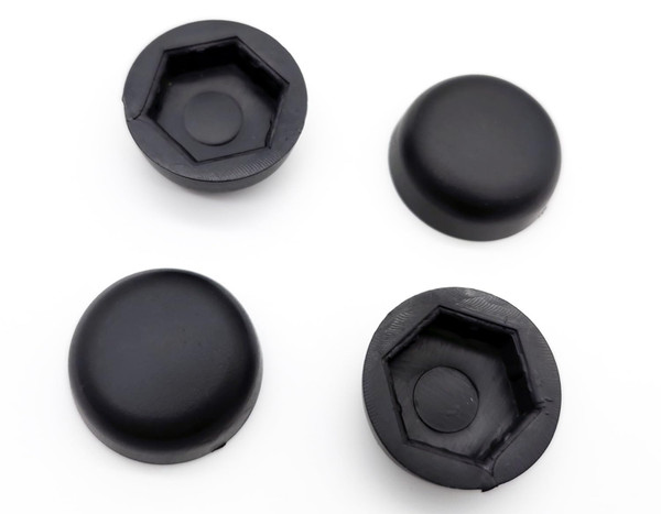 Wheelchair hub caps, Wheelchair Wheel Covers,Dust-Proof and Anti-Rust Cover,Compatible with Most 9Rib Rear Wheel wheelchairs, Transport Chair.STDS4S3603, STDS3J2421, Replacement Parts, (4ea, Black)