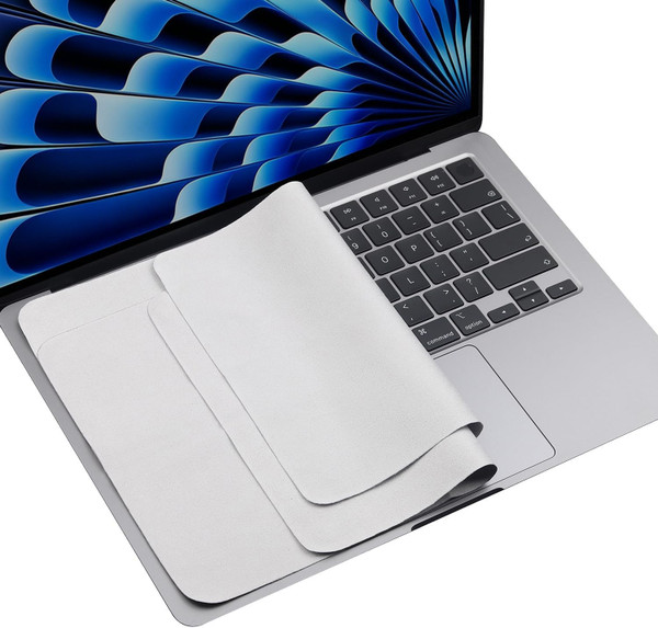 2PCS Microfiber Liner Cleaning Cloth Imprint Protection for 15" 16" MacBook