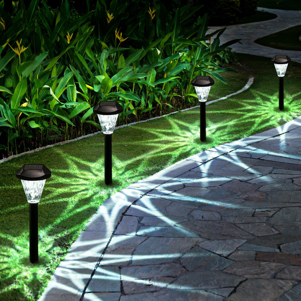 GIGALUMI 12 Pack Solar Lights Outdoor Waterproof, Solar Garden Lights