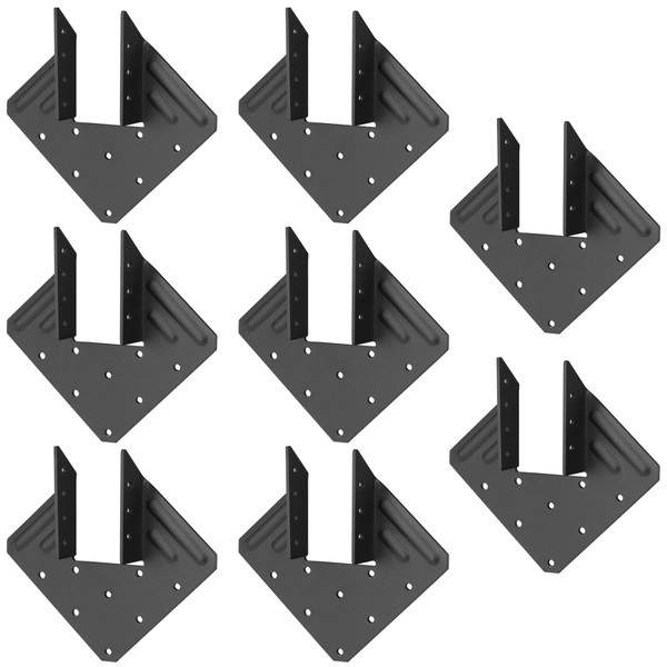 GBGS 8 Pack 2x4 Rough Cut Rafter Hurricane Tie,Repair for Old Work Joist