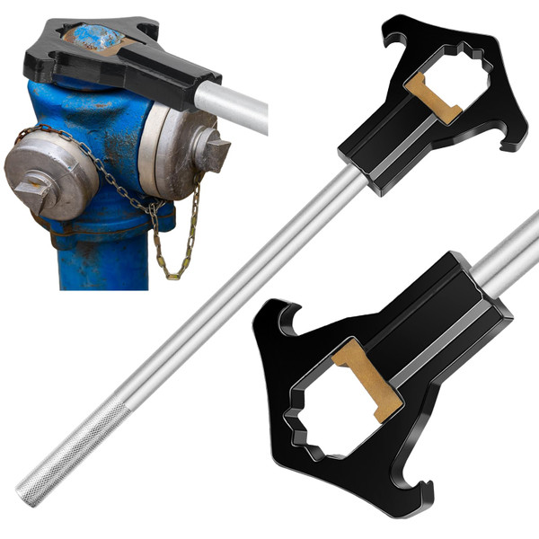 Gisafai Fire Hydrant Wrench Double Head Adjustable 19-1/2" Length