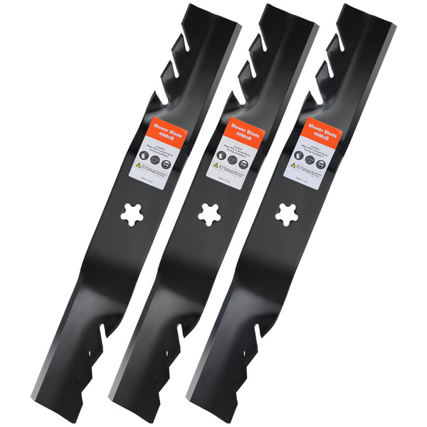 Grasscool 54 inch Mower Toothed Mulching Blades for Husqvarna Z254F 187256