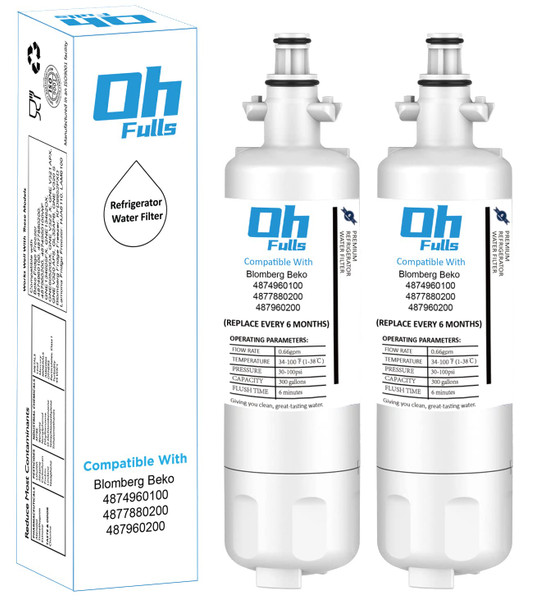 4874960100 Replacement for Water Filter, 2-Filters