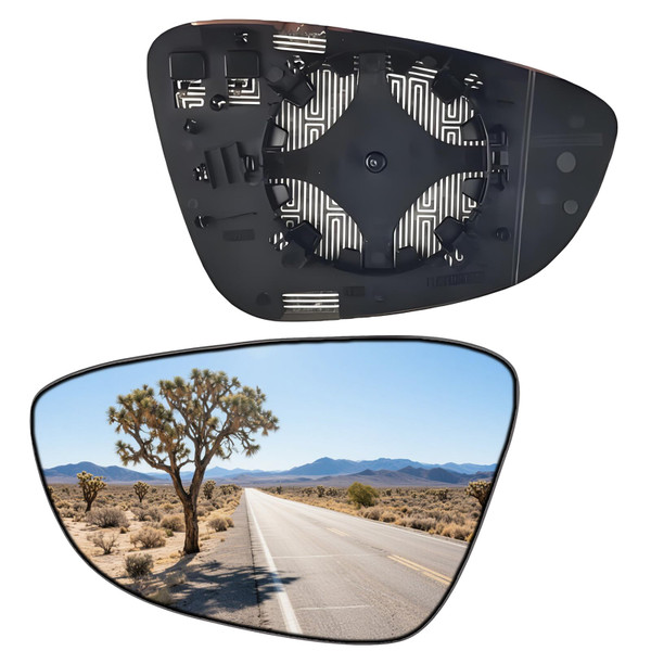 Driver Side Mirror Replacement Glass for VOLKSWAGEN CC 2012-2017,for VOLKSWAGEN Eos 2012-2016,Heated Left Side View Mirror Glass for VW CC,for VW Eos 2012 2013 2014 2015 2016