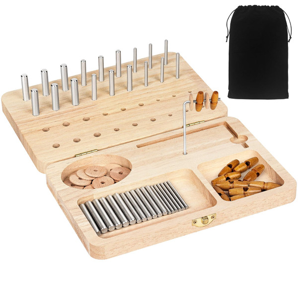 Utag 36-Hole Wooden Pegboard for Finger Dexterity & Motor Skills