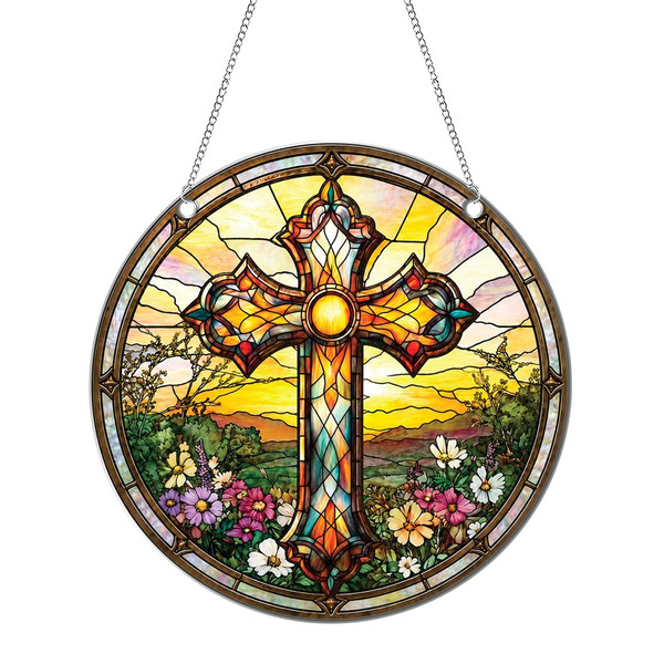 Christian Cross Acrylic Ornament Gift for Christians Christmas Decor