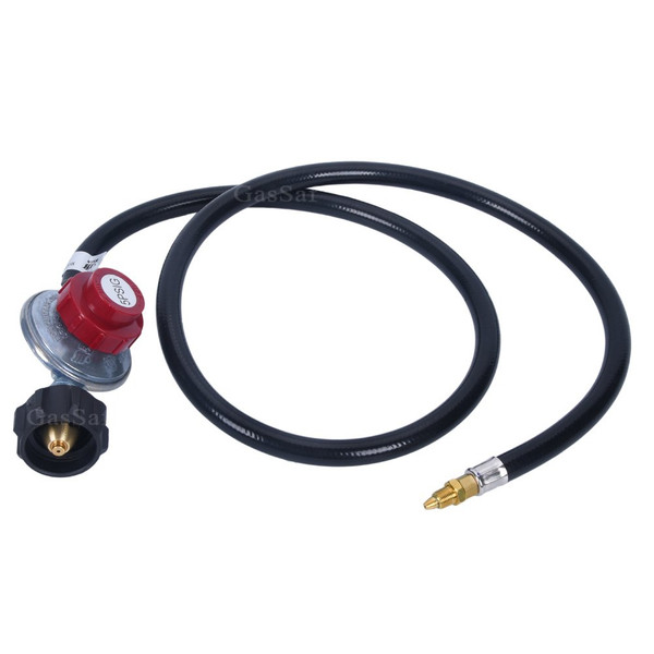 GasSaf 4FT High Pressure Propane Regulator Adjustable 0-5PSI