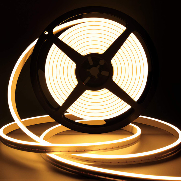 Lamomo LED Strip Lights, Warm White Dimmable Neon Rope, 16.4ft, Waterproof