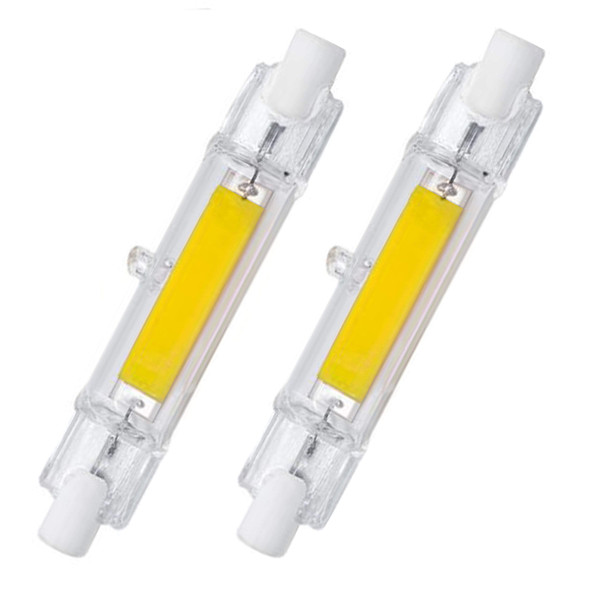 CTKcom 78 mm/3.1 in R7S LED Bulb (2 Pack) 120V 10W White 6000K T3 J Type Halogen Bulb Replacement 100W Halogen Bulb Equivalent Double Ended