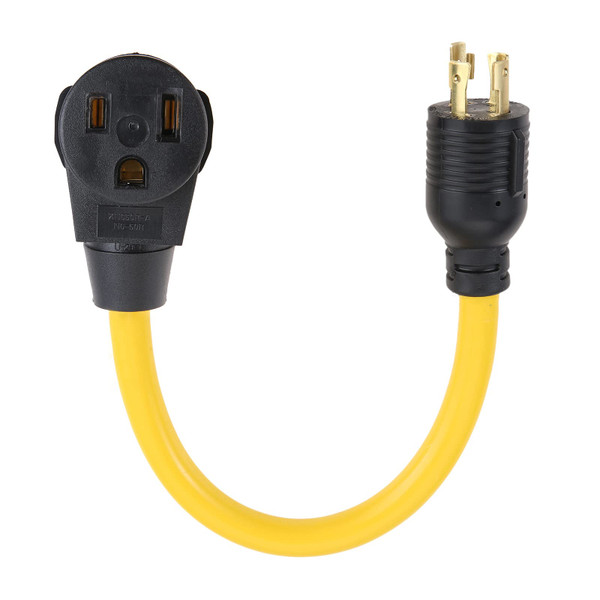 SURIEEN NEMA L14-30P to 6-50R Generator Welder Adapter Plug Cord 1.5FT
