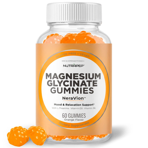 NutraPep Magnesium Glycinate Gummies for Kids & Adults, Women & Men