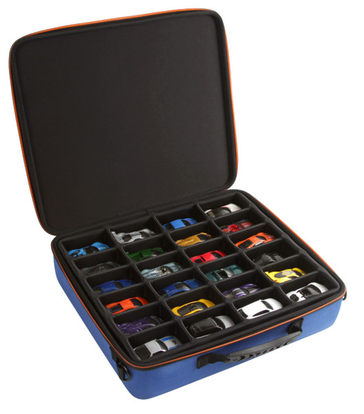 2TUFF Collectible Toy Car Storage Case and Organizer Storage Case with 48 Compartments and 2 Removable Trays - Toy Display Case Compatible with Most Hot Wheels Cars and Matchbox Cars
