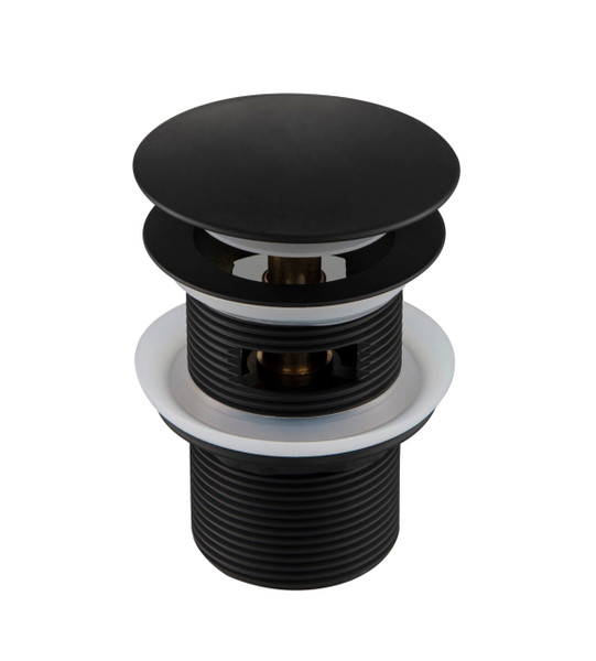 WOODBRIDGE Pop-up Drain for Freestanding Bathtub, with stainless steel Overflow, Matte Black Finish, Bathtub Drain Stopper Kit Fits Most WOODBRIDGE Acrylic Tubs