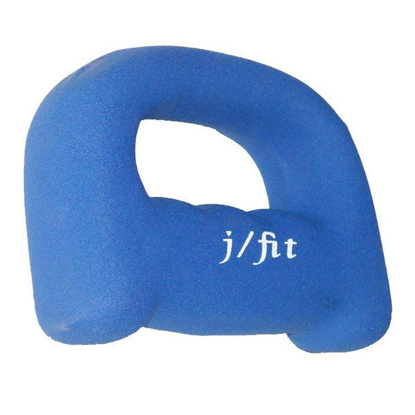 JFIT Neoprene D-Grip Dumbbell Weight, 5LB (Single Weight)