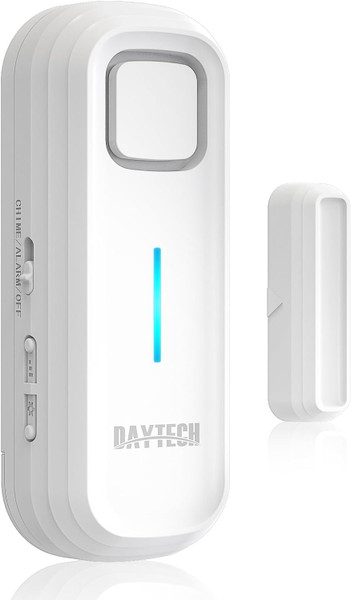 DAYTECH Freezer Door Alarm When Left Open with 0-4Mins Delay, White 1PC