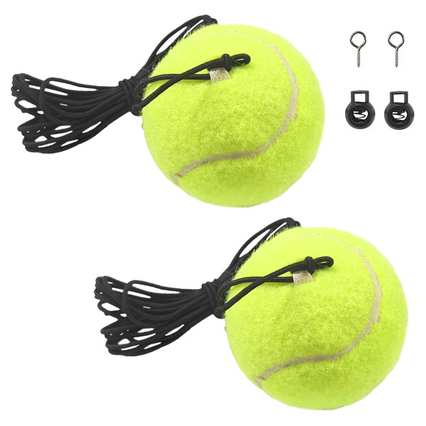 DUSCOKE 4-Pack Garage Parking Aid Tennis Ball, Hanging Aid-Parking Guide System with Adjustable Rope & Screw Hooks, Garage Car Stop Indicator Parking Assist Ball for Home Garage Vehicles (4PCS)