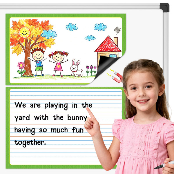 Laffunz Giant Magnetic Draw & Write Journal Chart Notebook Paper for Kids