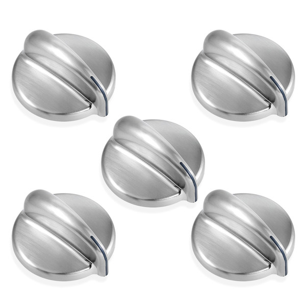 Allstare WB03X43926 Stove Knobs Replacement Parts for GE Range Parts Profile Stove Knobs 183D8269 KIP 5E87 GE Cooktop Knobs JGBP87SEM1SS PGB918SEM1SS Gas Range Burner Control Knob Oven Knobs 5 Pcs