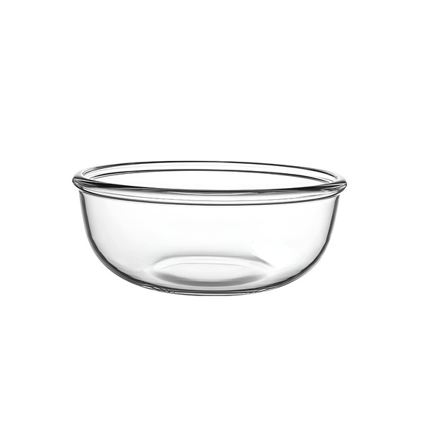 JCXivan5.5Qt Large Glass Mixing Bowl,Clear Borosilicate Glass Bowl Salad Bowl for Making Baking Sourdough Bread Dough,Serving Prep Fruit Vegetable Pasta on Kitchen Countertop Heat-Resistant