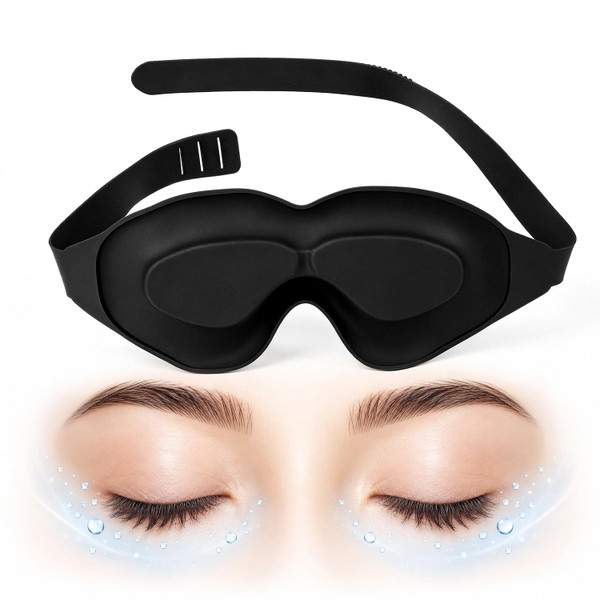 Tensport Sleep Masks Designed to Relief Dry Eyes, Upgraded 3D Silicone Moisture Chamber Glasses for Dry Eyes Relief, Hydrating Sleep Goggles for CPAP Users