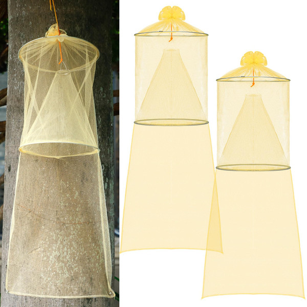 Qualirey 2 Pack Spotted Lanternfly Trap Lanternfly Killer for Tree,Yellow