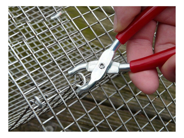 Mini hog ring ringer pliers cages fencing packaging upholstery dolls automotive