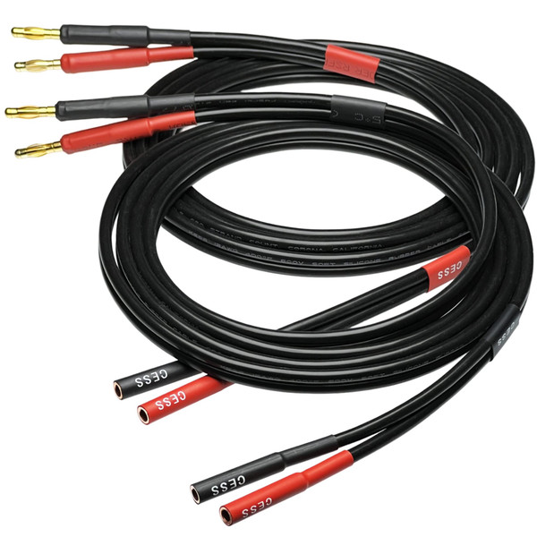 CNCESS Banana Plugs Female to Male Extension Cable, 2-Pack (6 Feet)