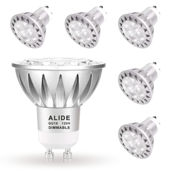ALIDE GU10 Led Light Bulbs Dimmable AC120V 50W Halogen Replacement,2700k