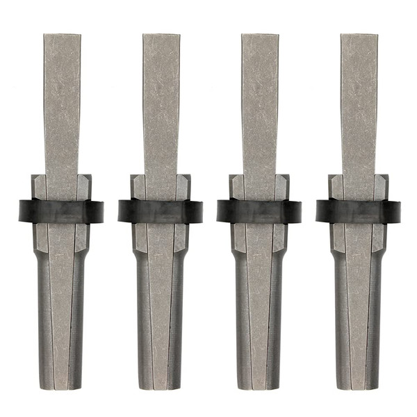 Rock Splitting Wedges, Heavy Stone Wedges, Iron Chisel and Rock Separation Tools. These Wedge and Feathers Tools Would Work on Our Massive Limestone and Granite(4Pcs)