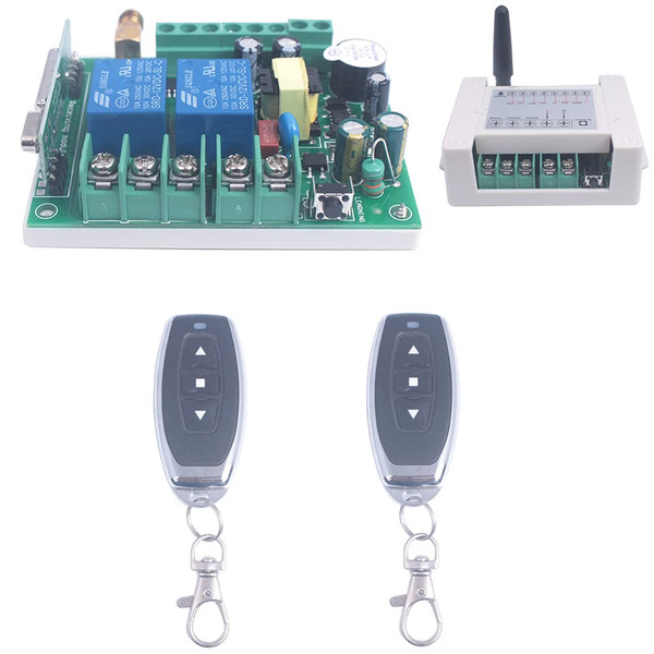 Mangood 110V 120V 220V Motor Forward Reverse Remote Switch, 2 Channel Relay
