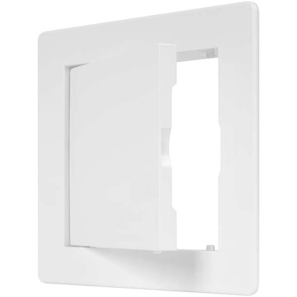 ECOPRO VENT 4" x 4" White Plastic Access Panel. Service Shaft Door Panel. Plumbing, Electricity, Heating, Alarm Wall Access Panel for Drywall. Bathroom Services Access Hole Cover.