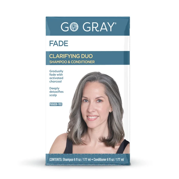 Go Gray Treatment System (Fade), Clarifying Duo Shampoo & Conditioner Helps Gradually Fade Permanent and Semi-Permanent Hair Color