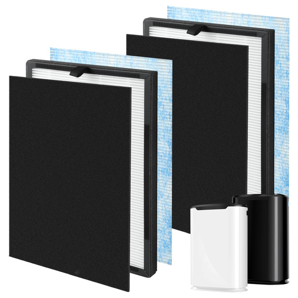 FCFMY 2 Packs Airmax 8L 3-in-1 Blue Ultra-Filter HEPA Filter Compatible with Okaysou Airmax 8L Air Purifier with H13 Grade True HEPA Replacment Filter
