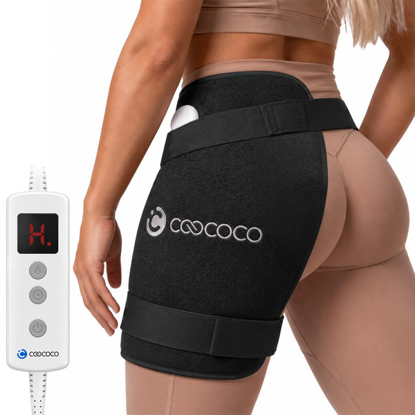 CooCoCo FSA Eligible HSA Hip Heating Pad for Hip and Sciatica Pain Relief