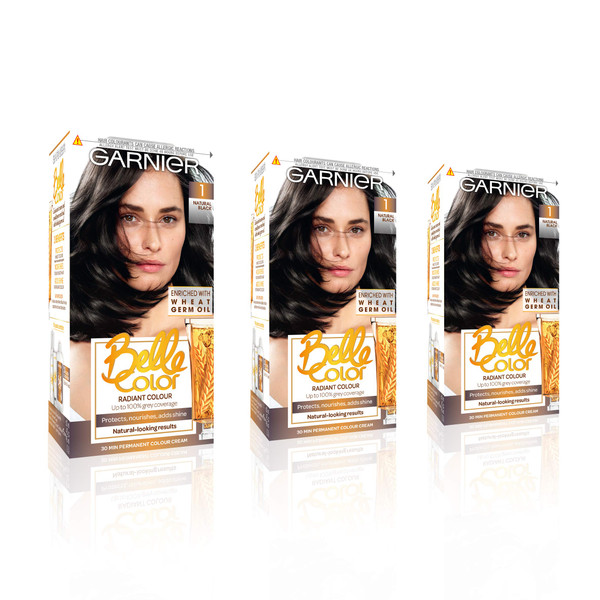 Garnier Belle Color Blonde Hair Dye Permanent, Natural looking Hair Colour, up to 100% grey coverage - 9.3 Natural Light Honey Blonde Pack of 3