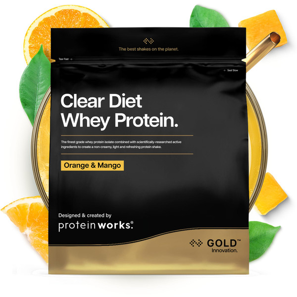 Protein Works | Clear Diet Whey Protein - Gold, Orange & Mango, 500g