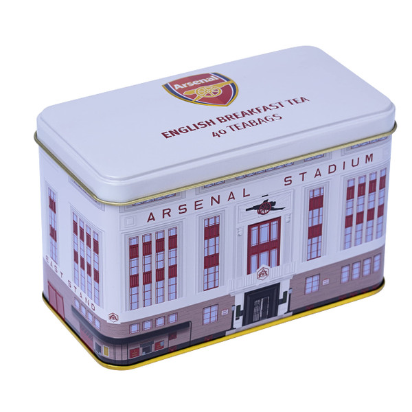 New English Teas Arsenal FC Highbury Stadium Tea Tin with 40 Teabags