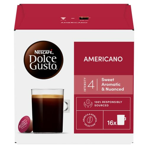 Nescafé Dolce Gusto Americano Coffee Pods 16 Pods | Multipack of 3