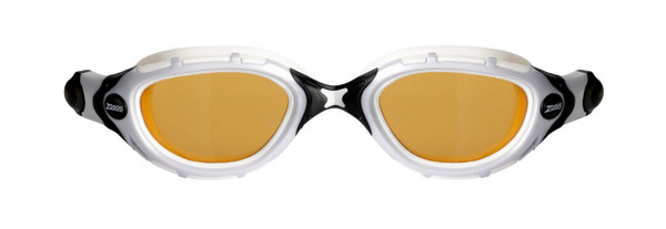 Zoggs Original Predator Flex Adult Swimming Goggles | Polarized Ultra Lens, Anti-Fog, UV Protection, Quick-Adjust Strap, Curved 180° Vision | Pool and Open Water